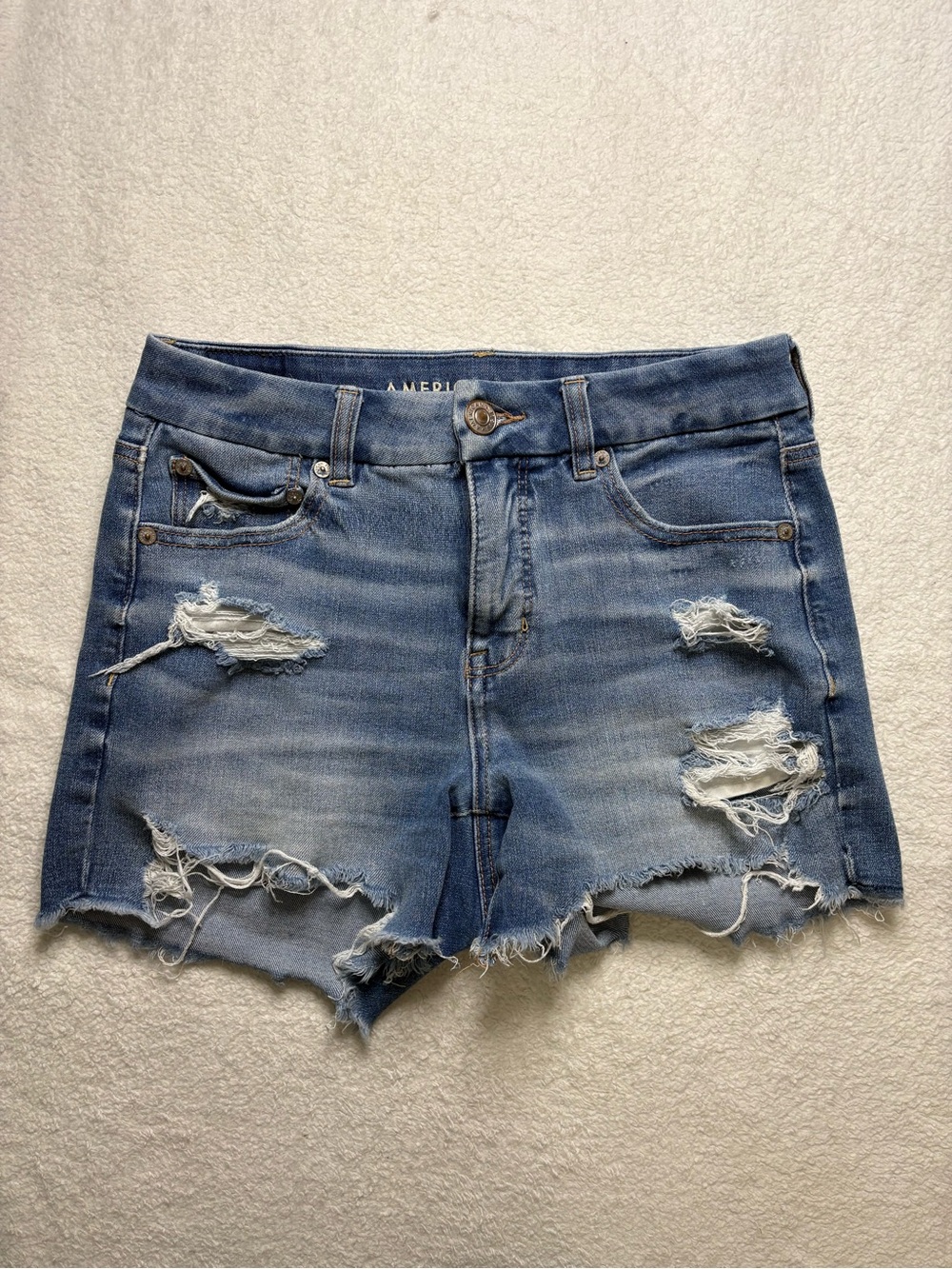 American Eagle Curvy Midi Shorts